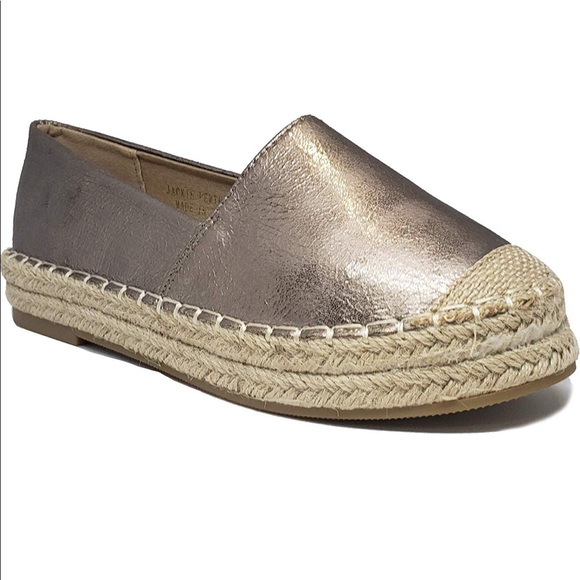 Shoes | New Pewter Espadrilles Shoes | Poshmark